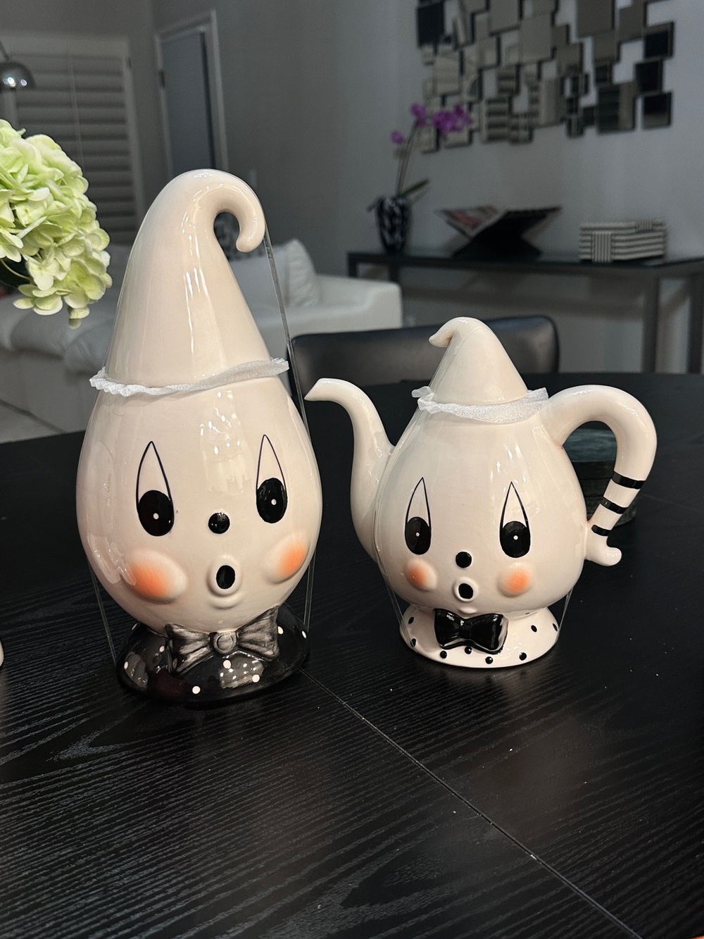 Johanna Parker Ghost Cookie Jar and Tea Pot Bundle